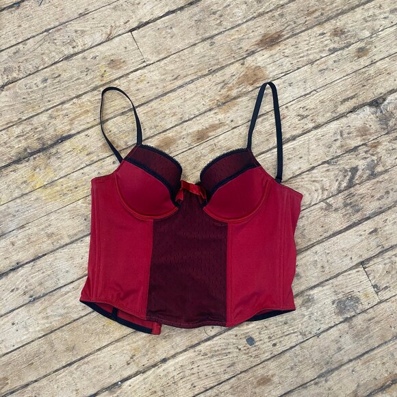 Y2K Red and Black Corset Top - Picture 4 of 8